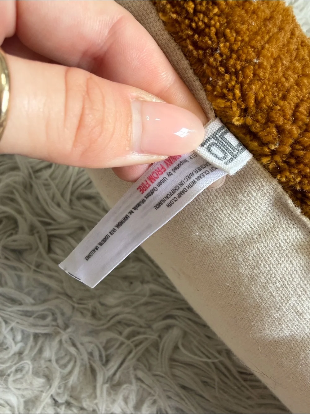 Urban Outfitters Home Cowboy Boot Tufted Throw Pillow
